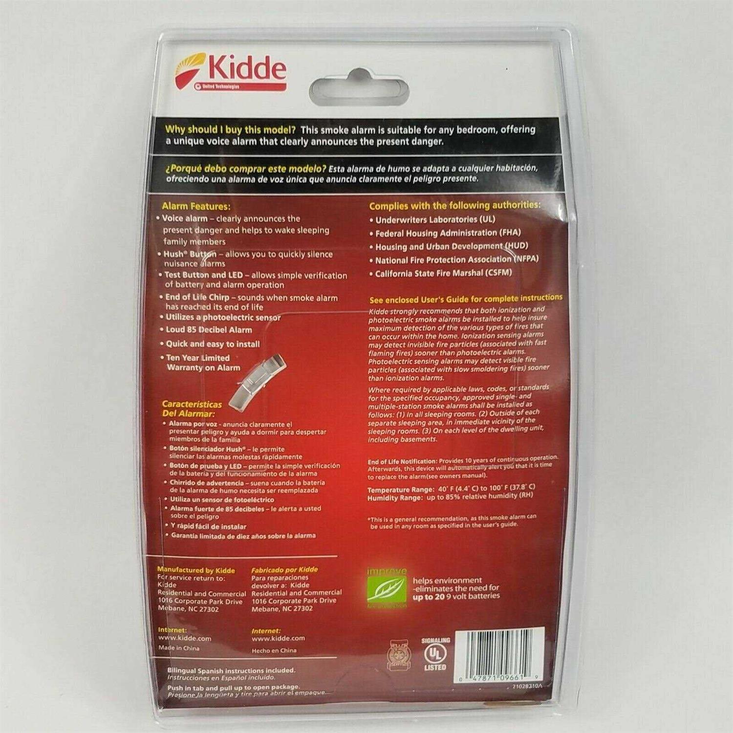 Bedroom Smoke Alarm Kidde