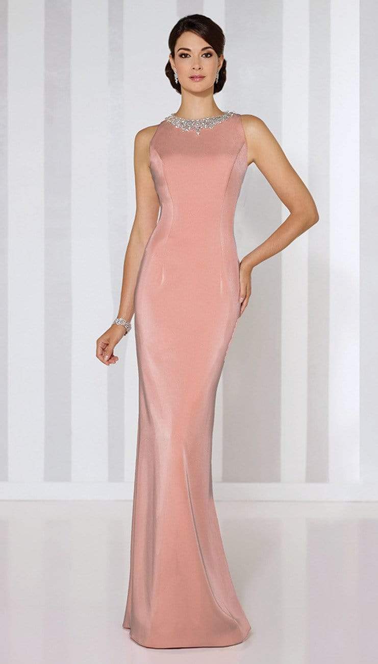 116659 Long Evening Gown with Keyhole Back