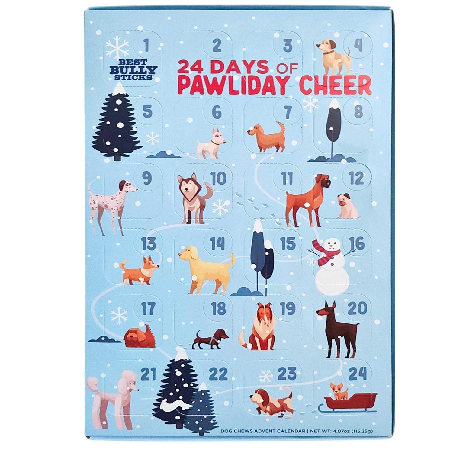 Best Bully Sticks 2023 Dog Advent Calendar with Dog Treats 24 Days