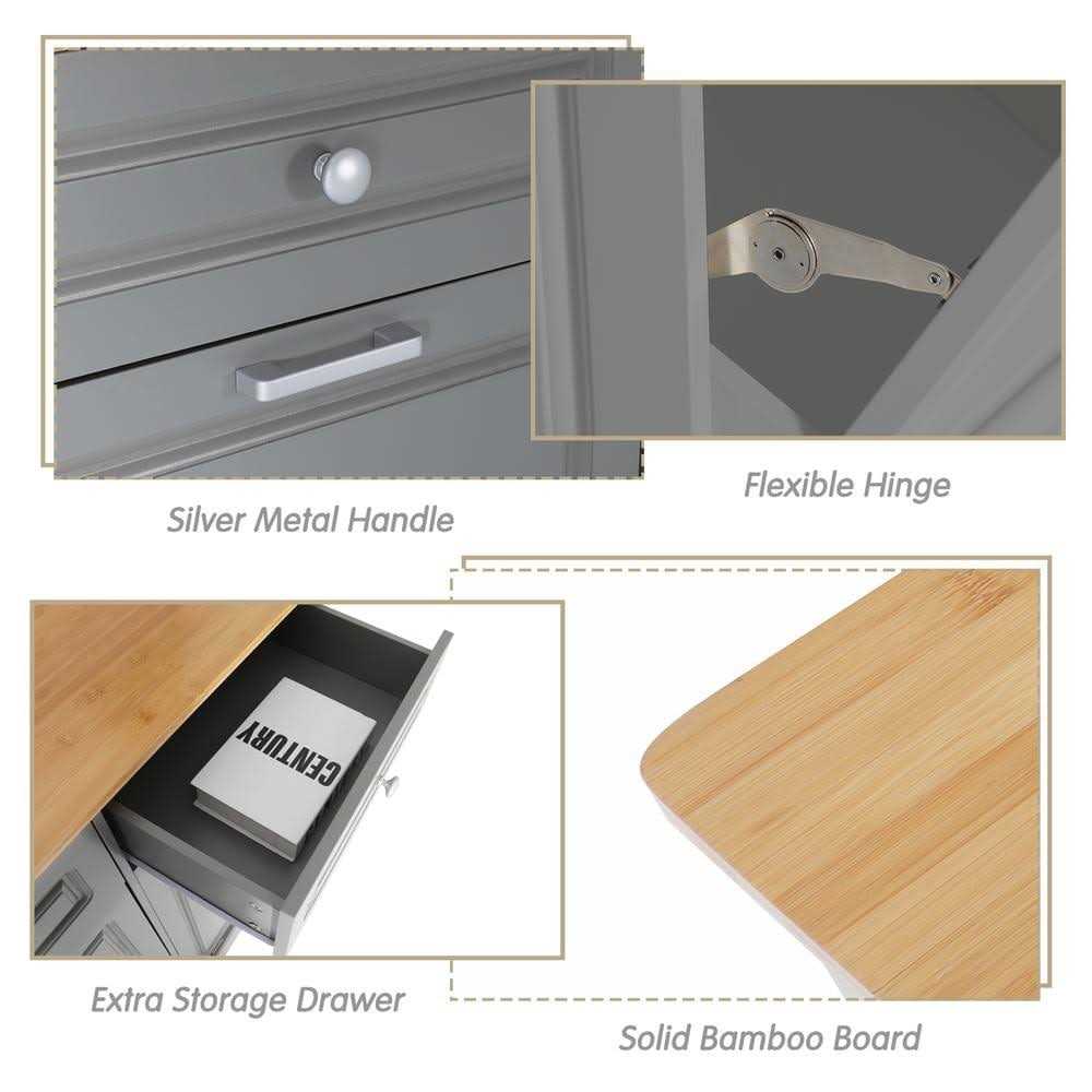 20 Gallon Opening Mechanism Cabinet Trash Can Eclife