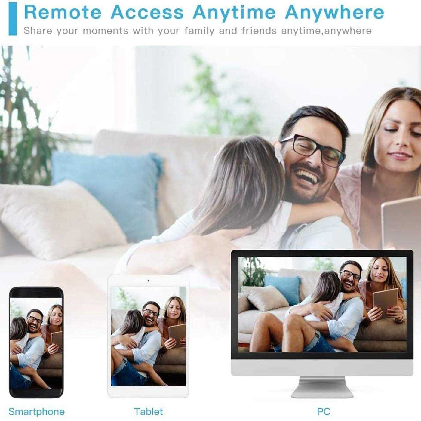 Anni Wireless Security Camera System with 1TB Hard Drive Security Cameras 1080p with 24/7 Video Audio Recording