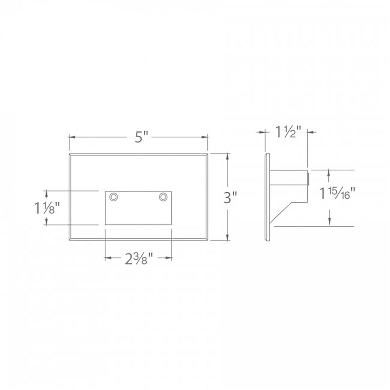 WAC Lighting LED 12V LEDme Horizontal Step & Wall Light 4011-30