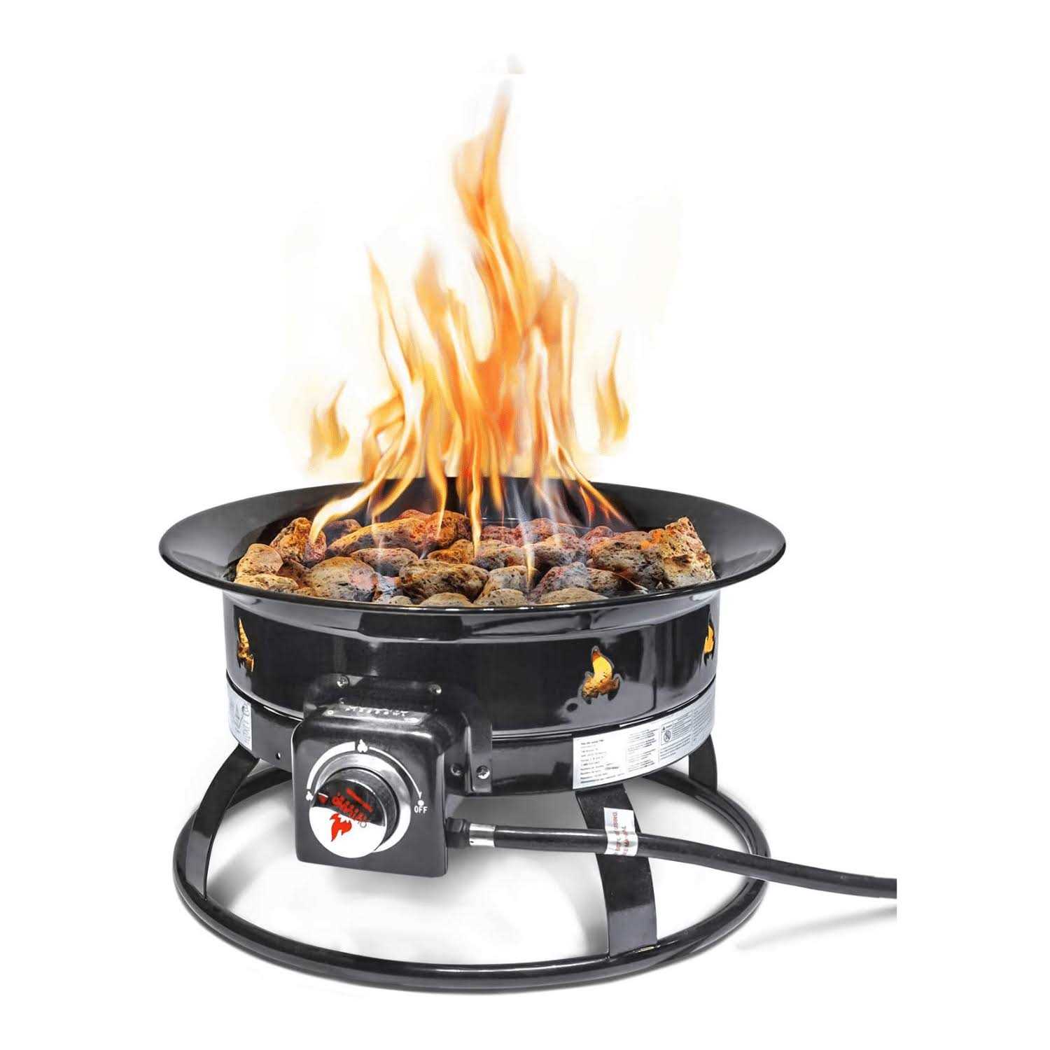 Outland Living Firebowl 893 Deluxe Outdoor Portable Propane Gas Fire Pit with Cover & Carry Kit
