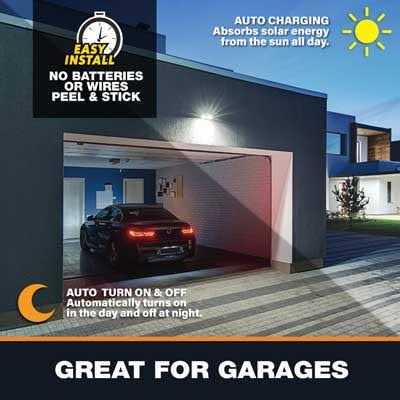 Bell + Howell Bionic Motion Activated Solar LED Wall Lights