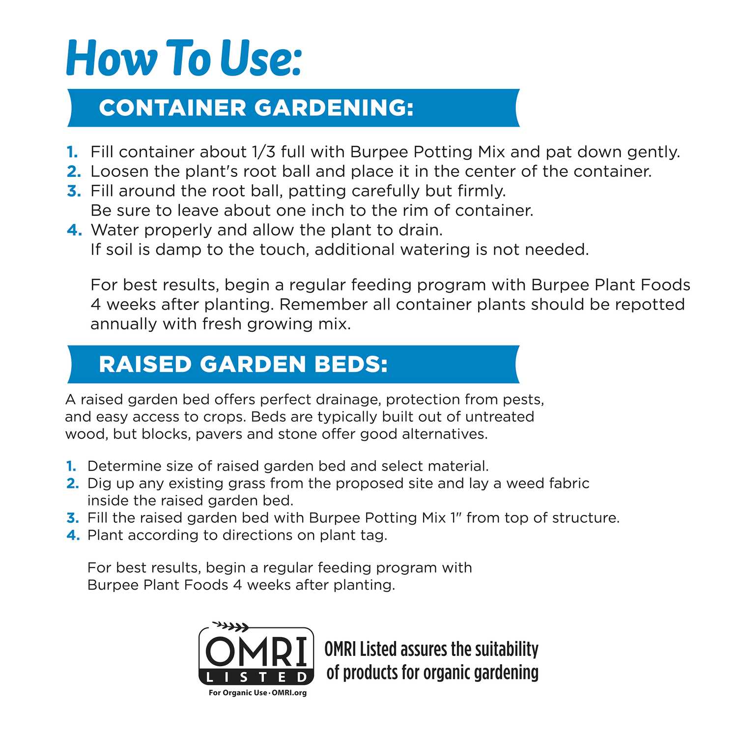 Burpee Natural & Organic 8 qt. Potting Mix