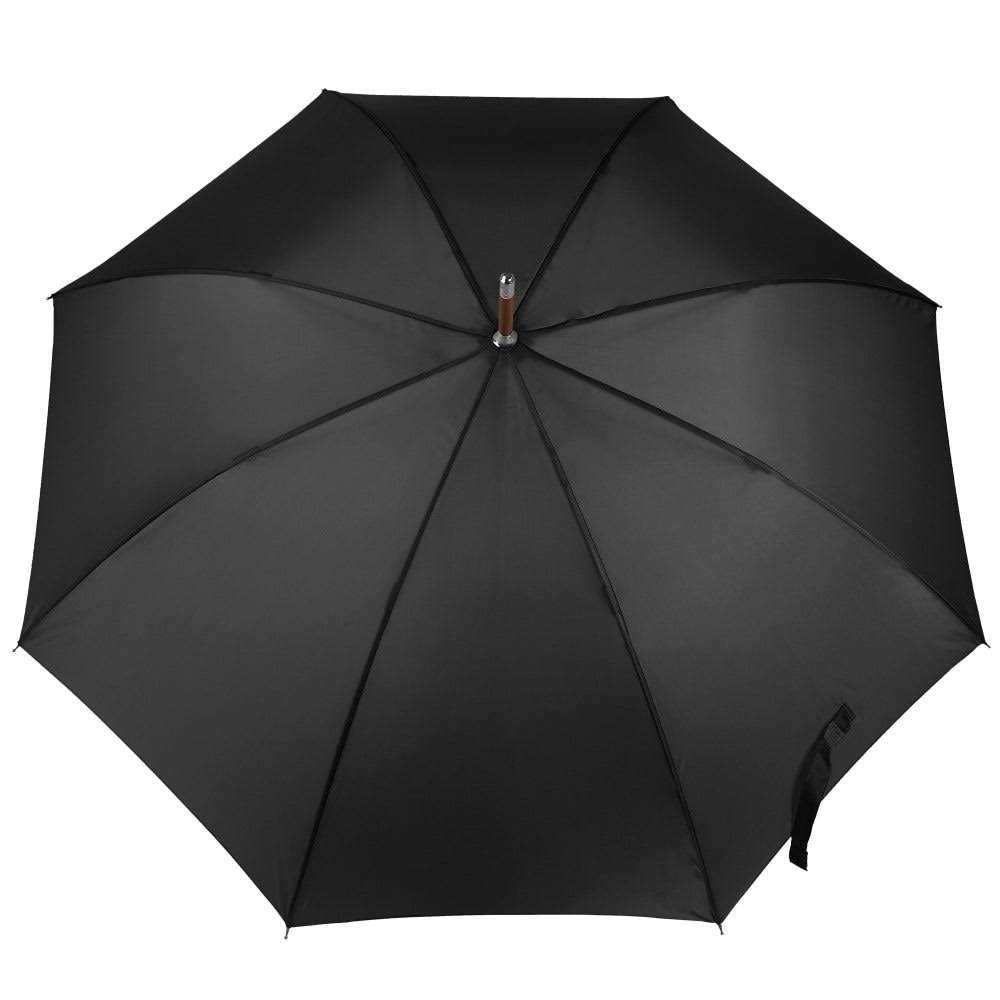 Totes Auto Open Wooden Stick Umbrella