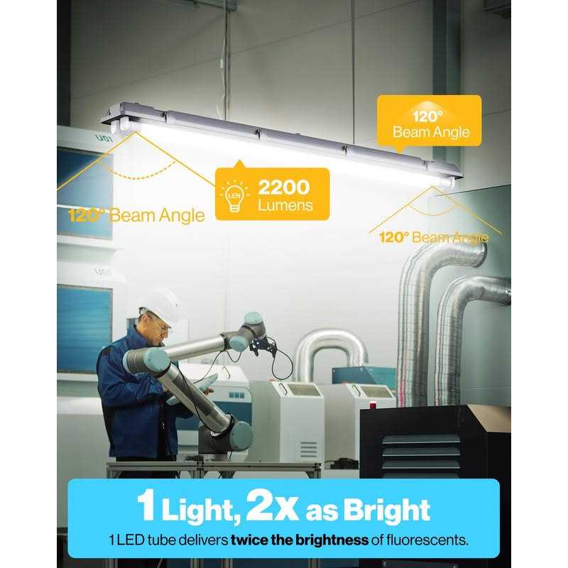 Sunco Lighting Sunco T8 LED 4ft Tube Light Bulbs Ballast Bypass Fluorescent replacement