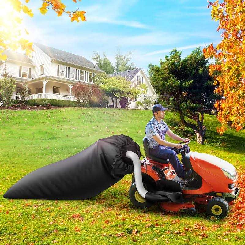 BROSYDA Lawn Tractor Leaf Bag Reusable Grass Catcher Bag for Lawn Mower Tractor