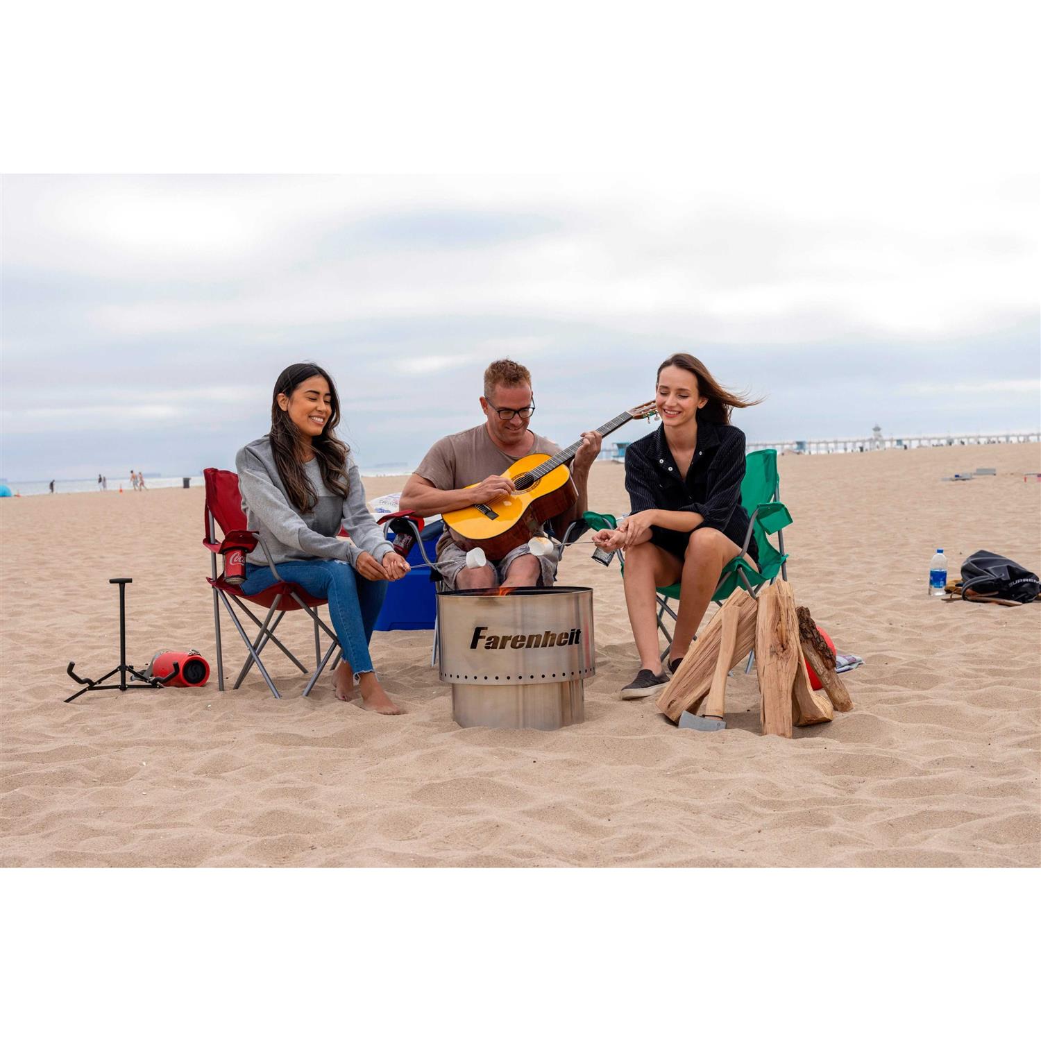 Farenheit Stainless Steel Portable Fire Pit