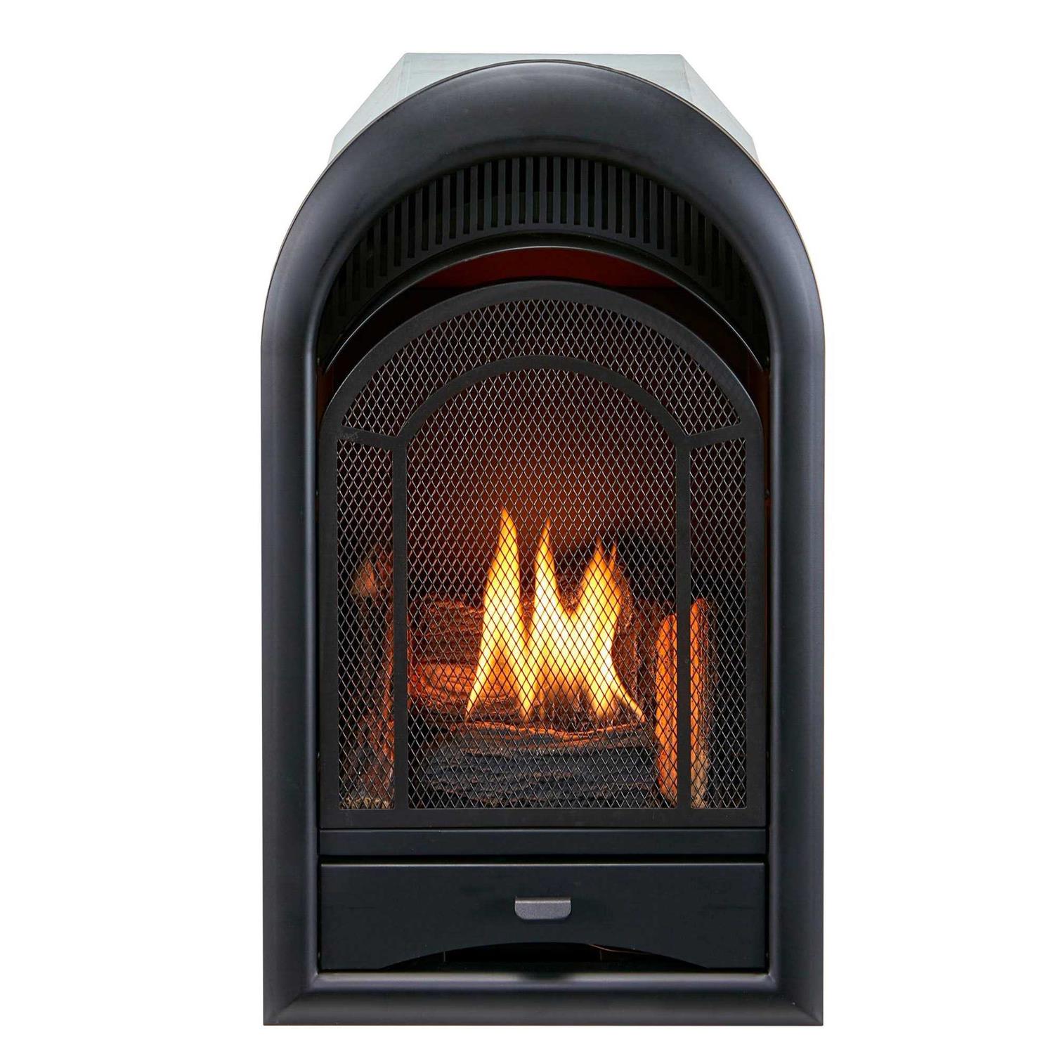 ProCom Ventless Fireplace Insert Thermostat Control Arched Door