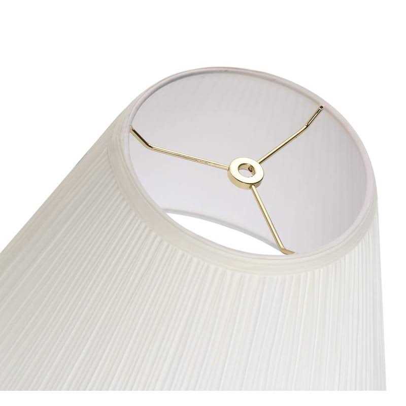 Aspen Creative 33055 Mushroom Pleated Off-White Spider Shade