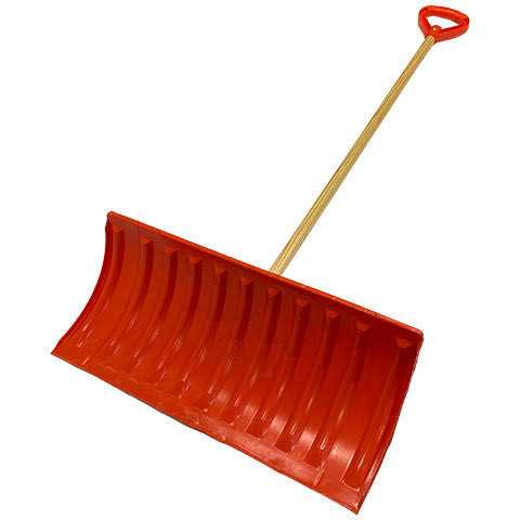 Bigfoot 25 in Orange D-Grip Poly Snow Pusher