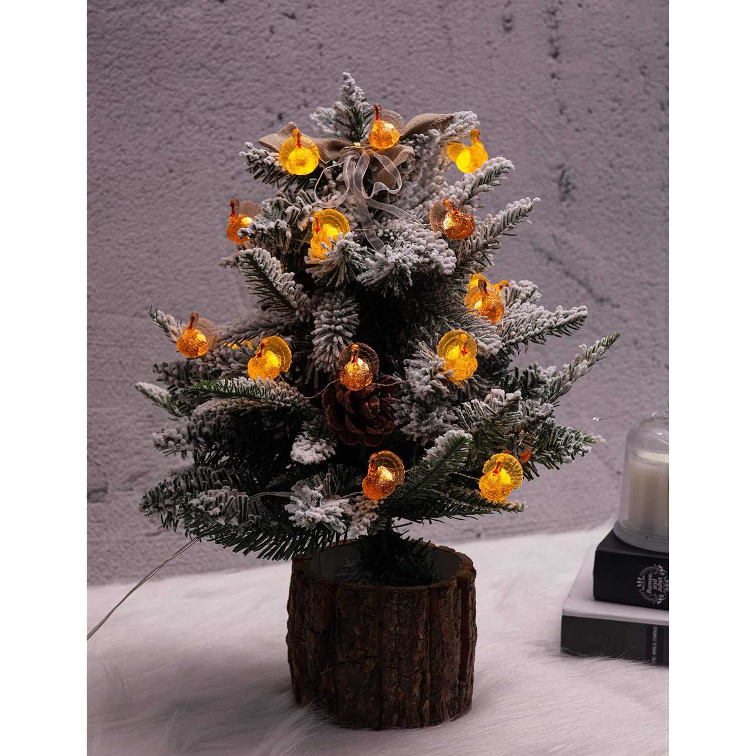 U.i Station Thanksgiving Turkey String Lights for Fall Harvest Theme