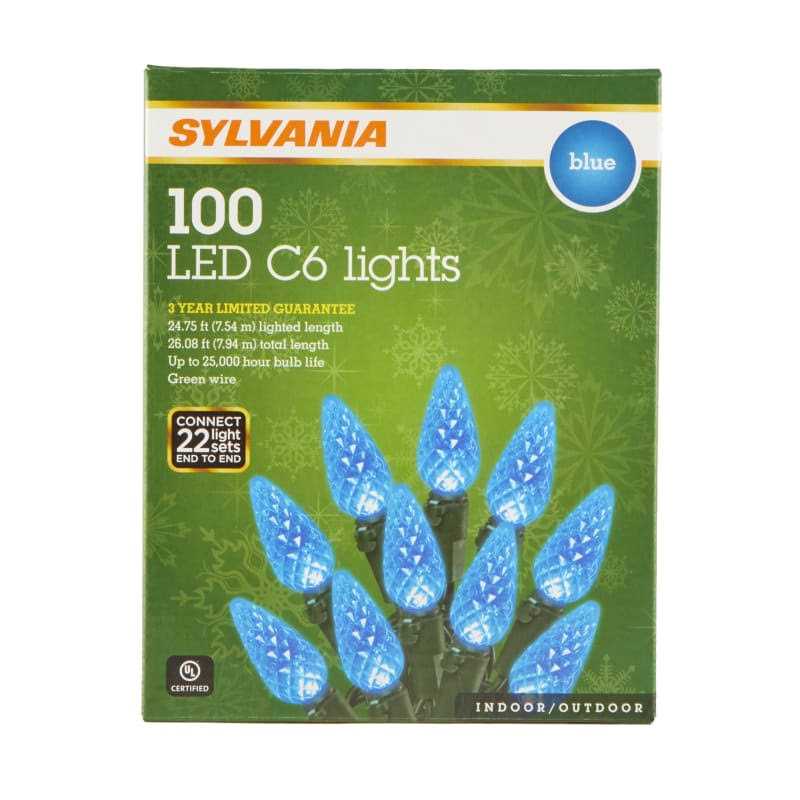 Sylvania 100 Ct LED C6 Lights