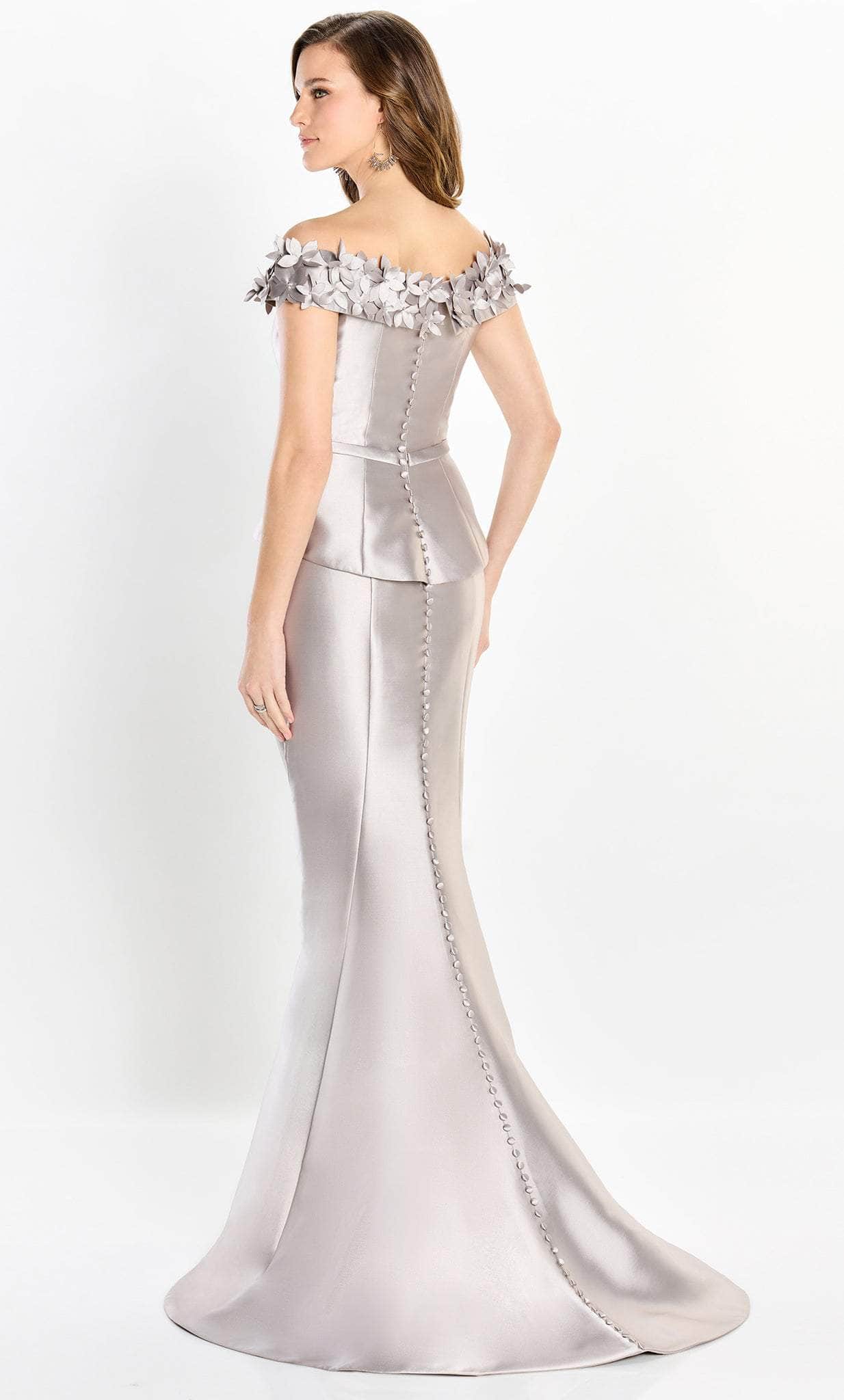 Trumpet Satin Peplum Dress