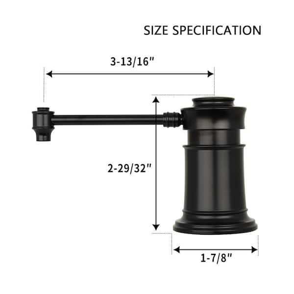 Akicon Built in Soap Dispenser Refill from Top with 17 oz Bottle AK81018-MB