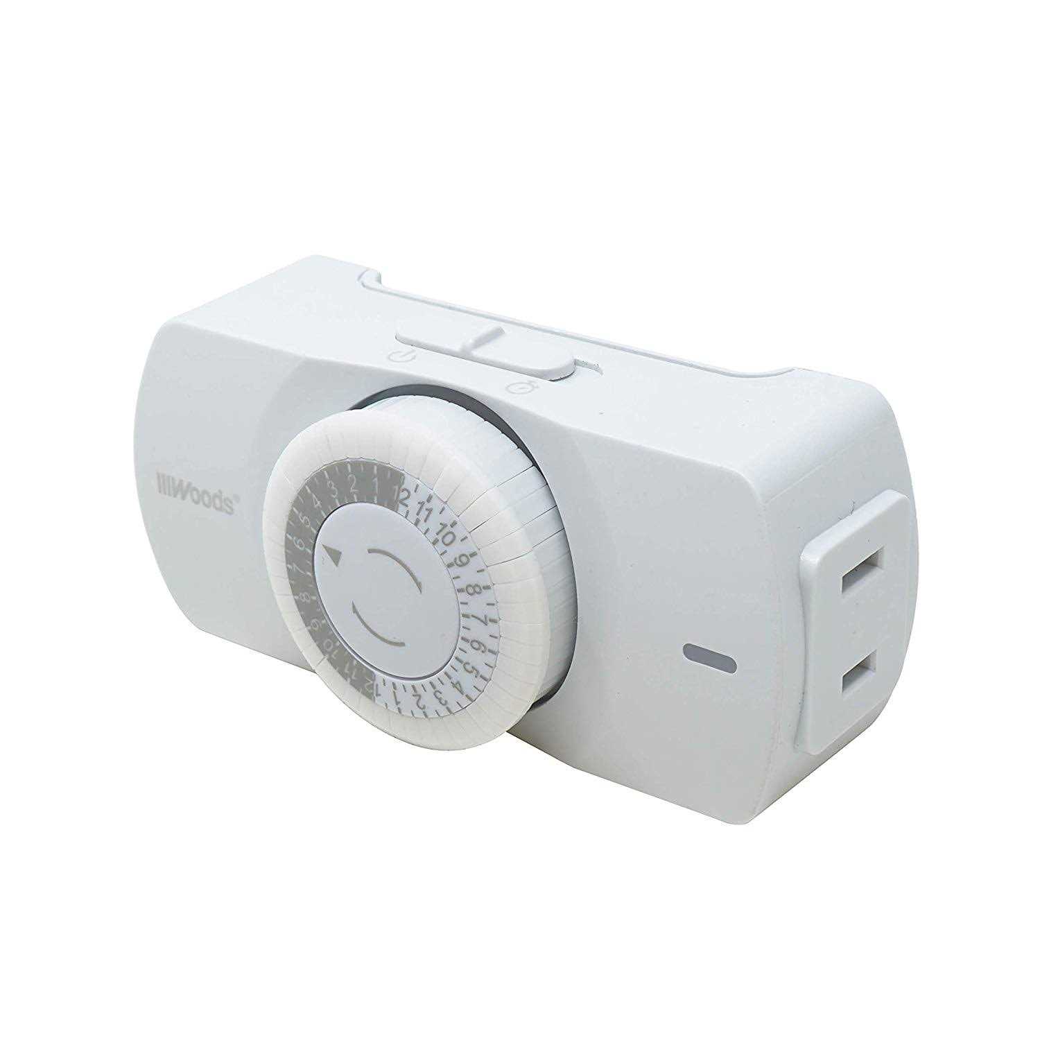 Woods 50101WD Indoor 24-Hour Mechanical Timer
