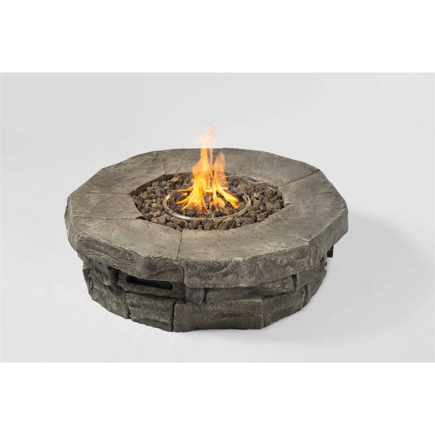 Living Source 36W Stone Propane/Natural Gas Fire Pit Table