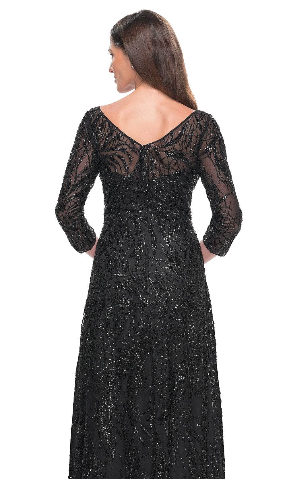 Illusion Sequin Formal Dress