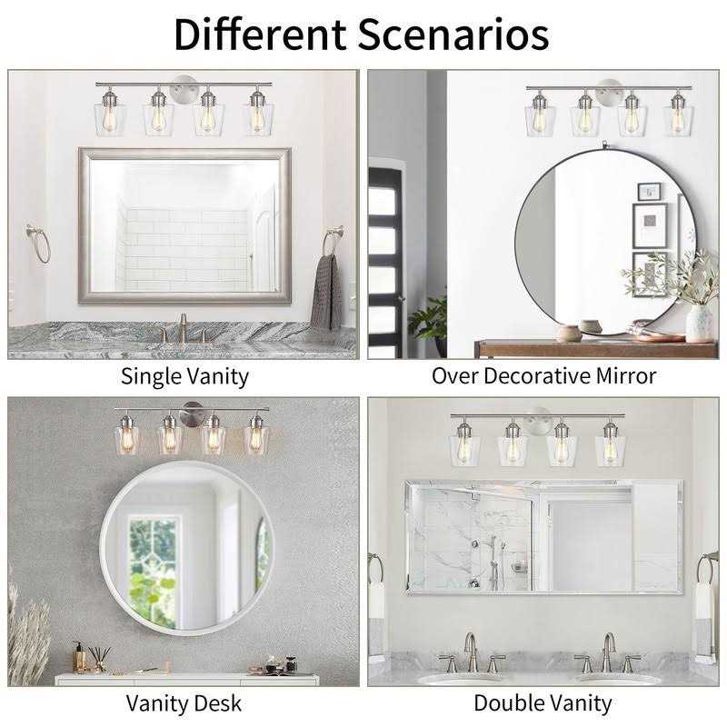 4 Light Dimmable Vanity Light KAWOTI