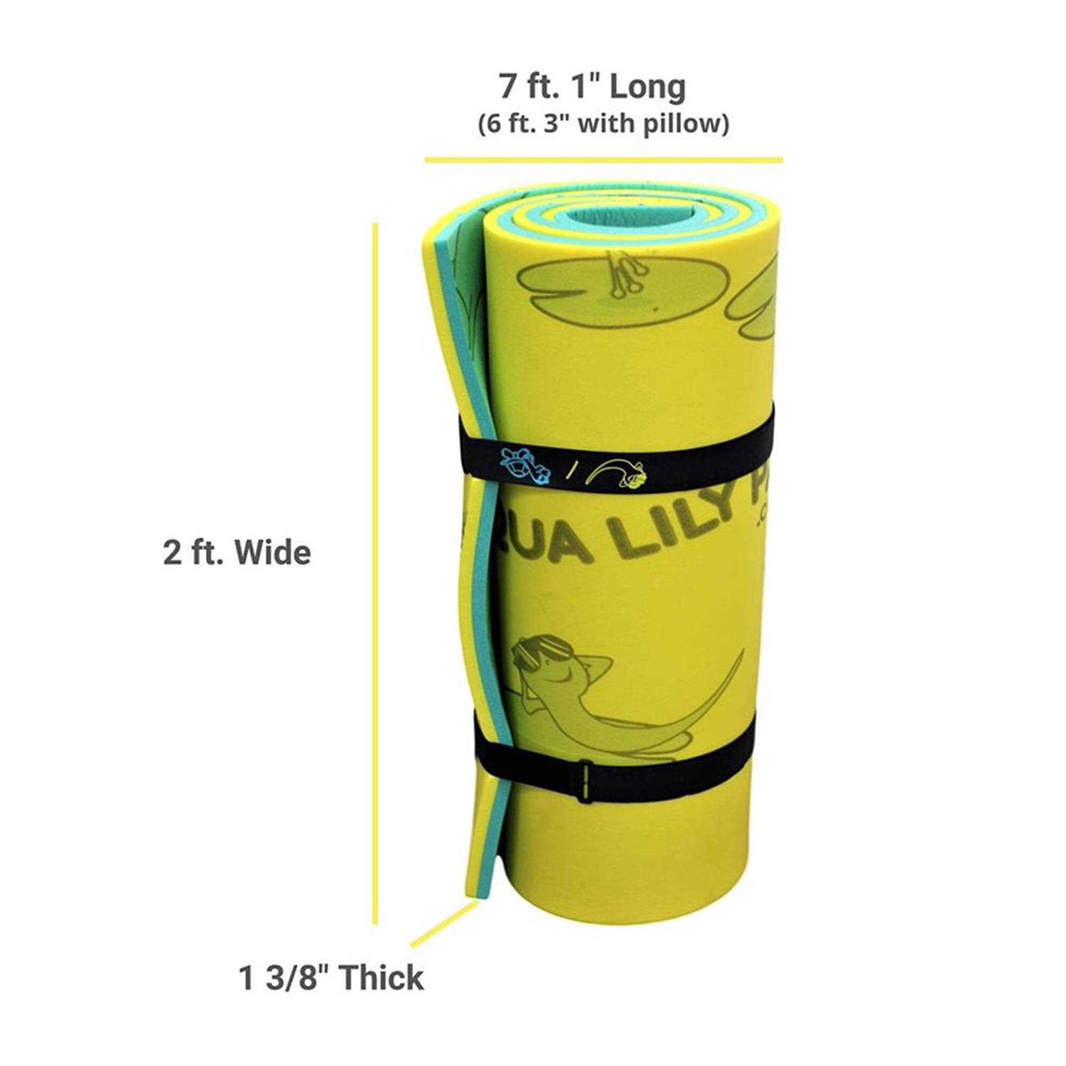 Aqua Lily Pad Tadpole Adult Floating Foam Pool Lounger Mat