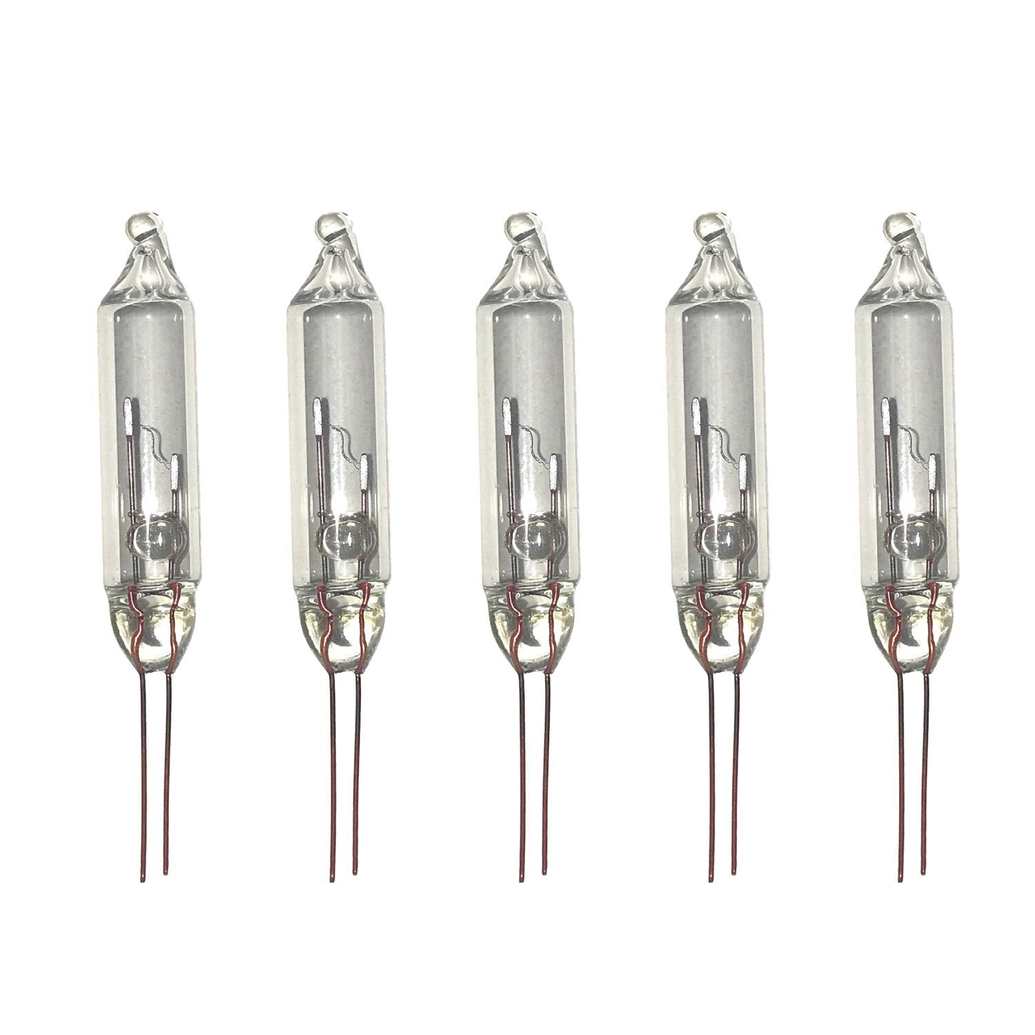 612 Vermont 2.5v Clear Mini Christmas Replacement Bulbs for Christmas Trees and Incandescent String Lights