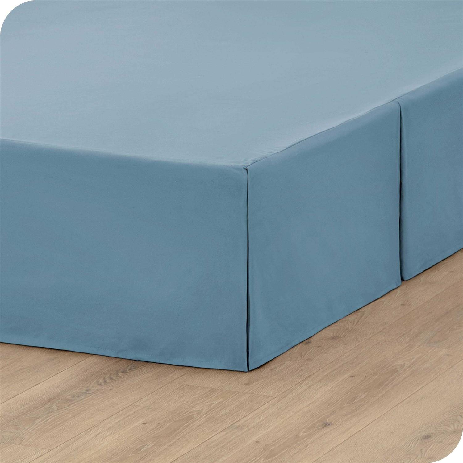 Bare Home Bed Skirt Microfiber Pleated