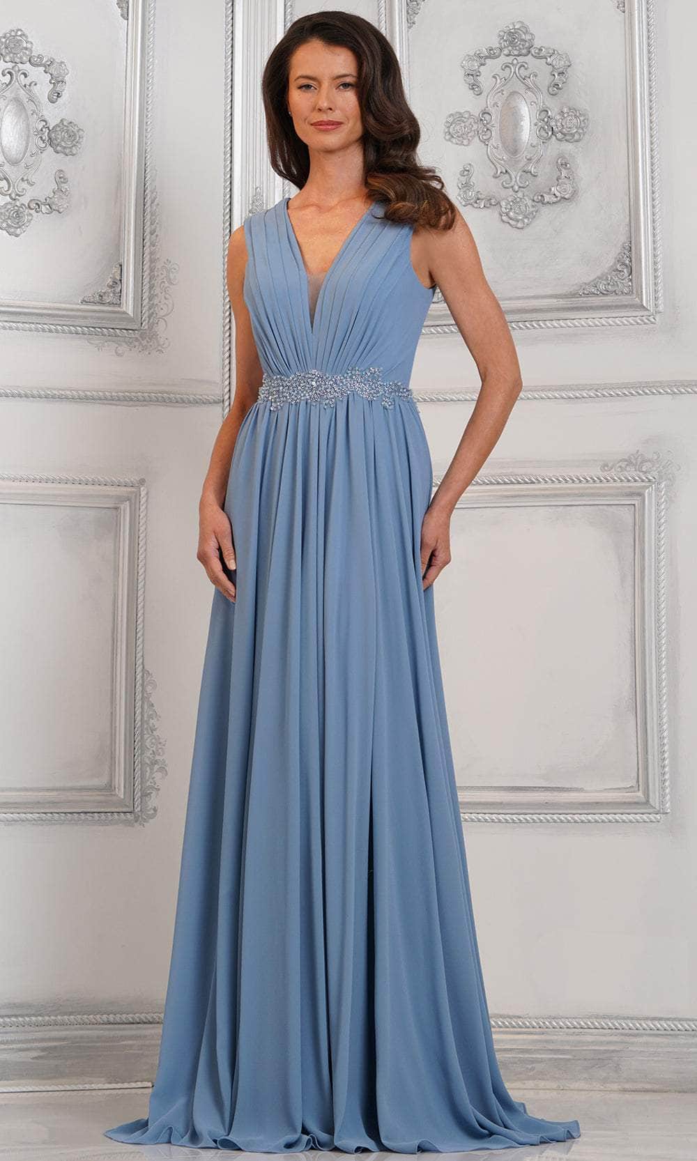Ruched A-Line Evening Dress