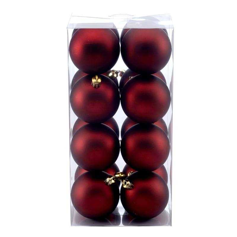 At Home Matte 2.7 Burgundy Ornaments