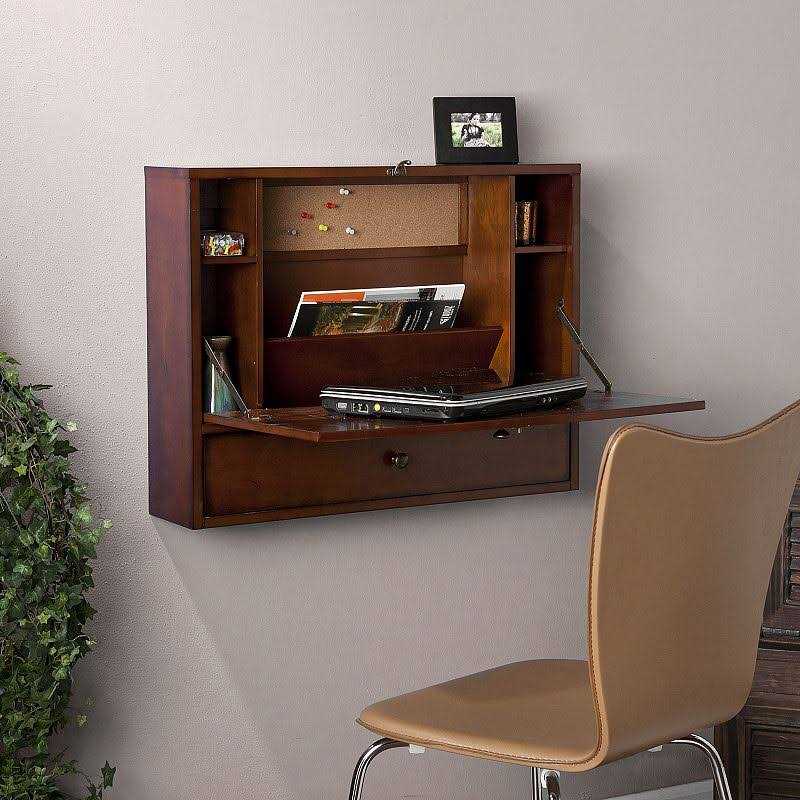 Southern Enterprises Wall Mount Laptop Desk