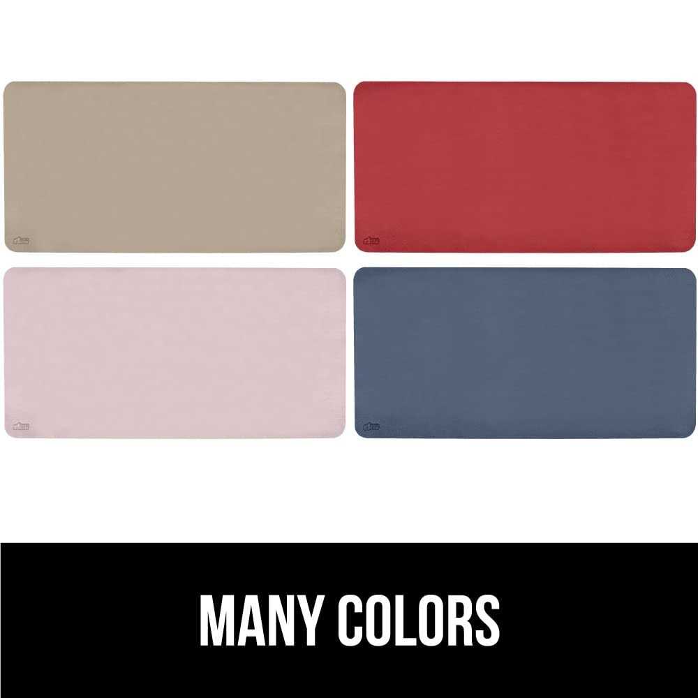 Gorilla Grip Desk Mat, Non Slip and Heat Resistant Mouse Pad Soft PU Leather Pads