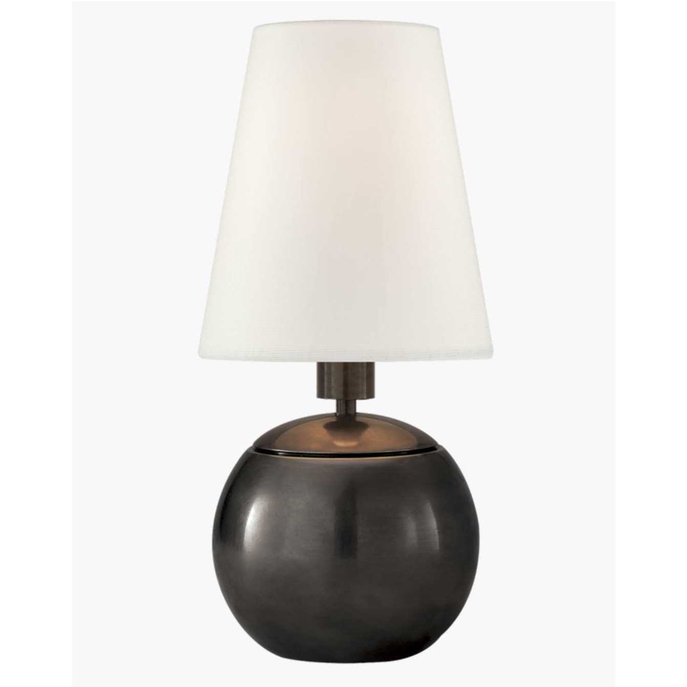 Visual Comfort Signature Tiny Terri Round Accent Lamp Linen