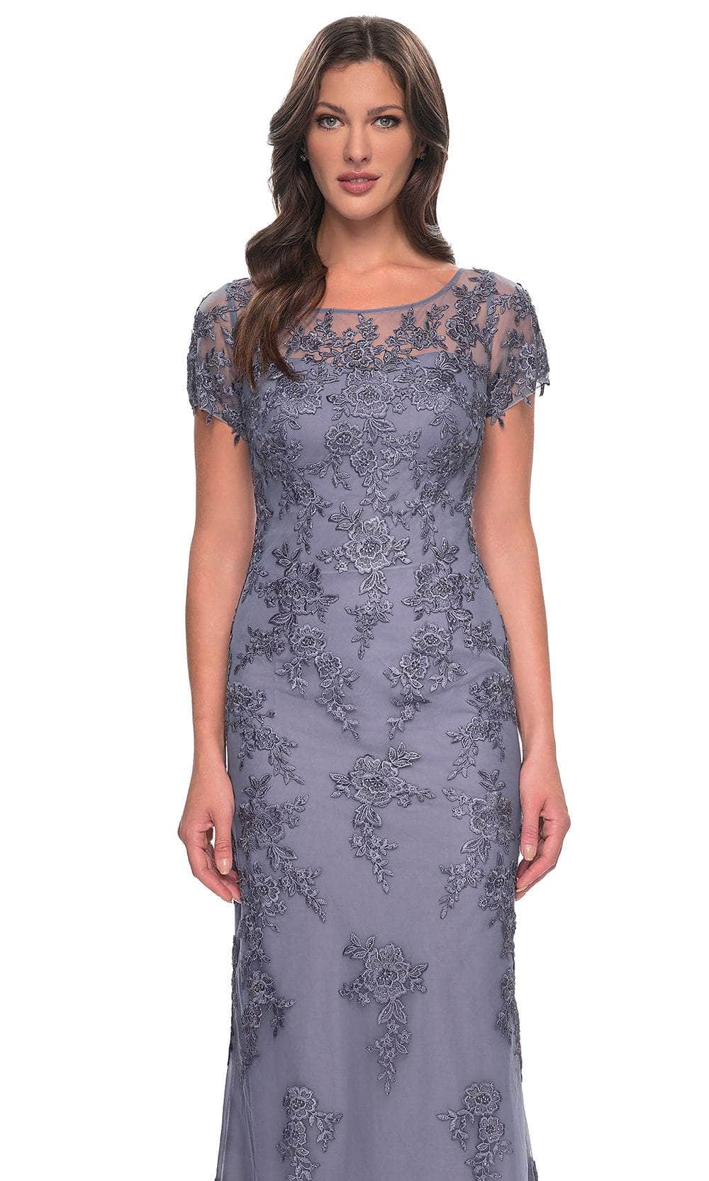 Bateau Illusion Formal Dress