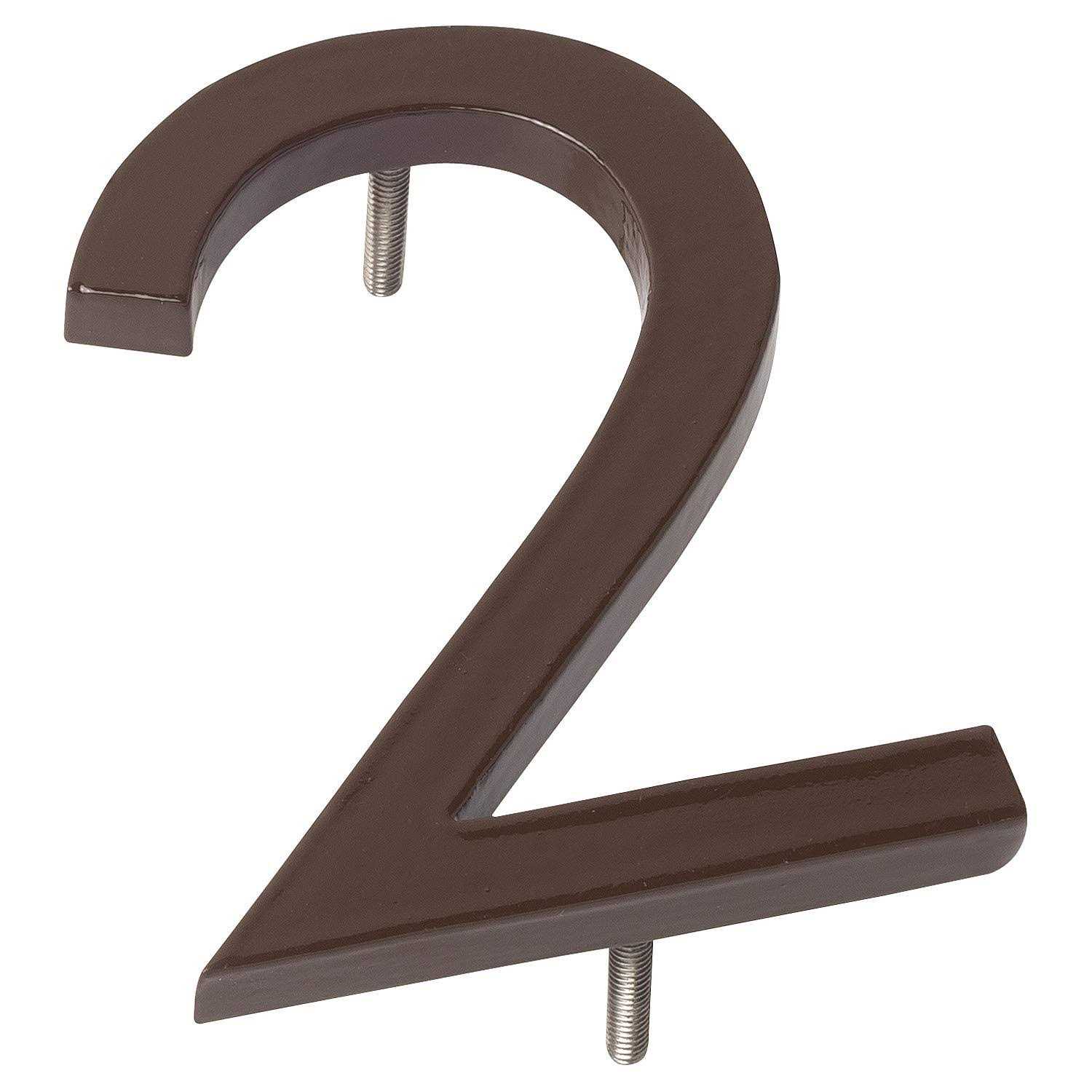 16 in. Flat Floating Mount House Number Montague Metal Products Inc