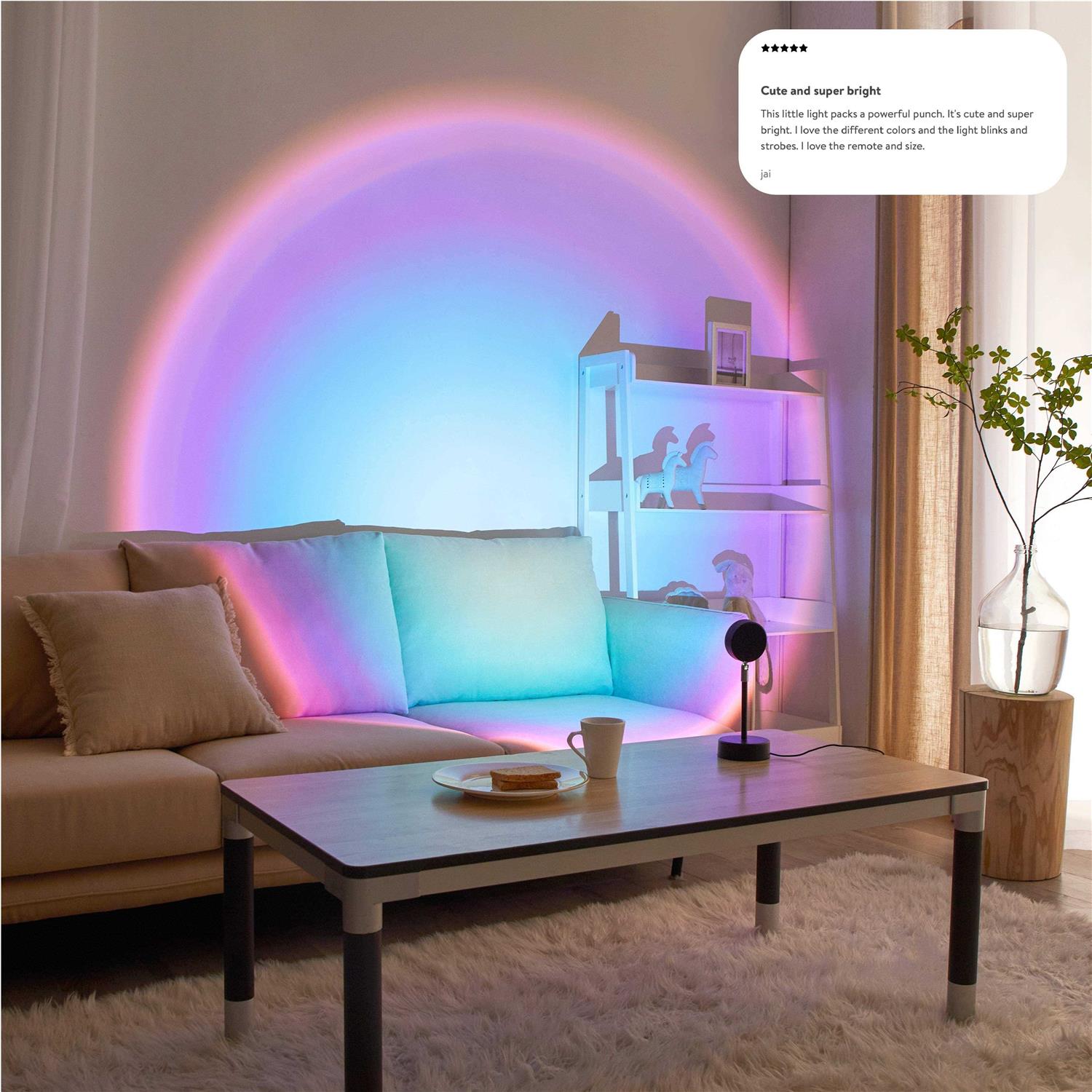 Urban Shop Color Changing LED Sunset Projector Lamp