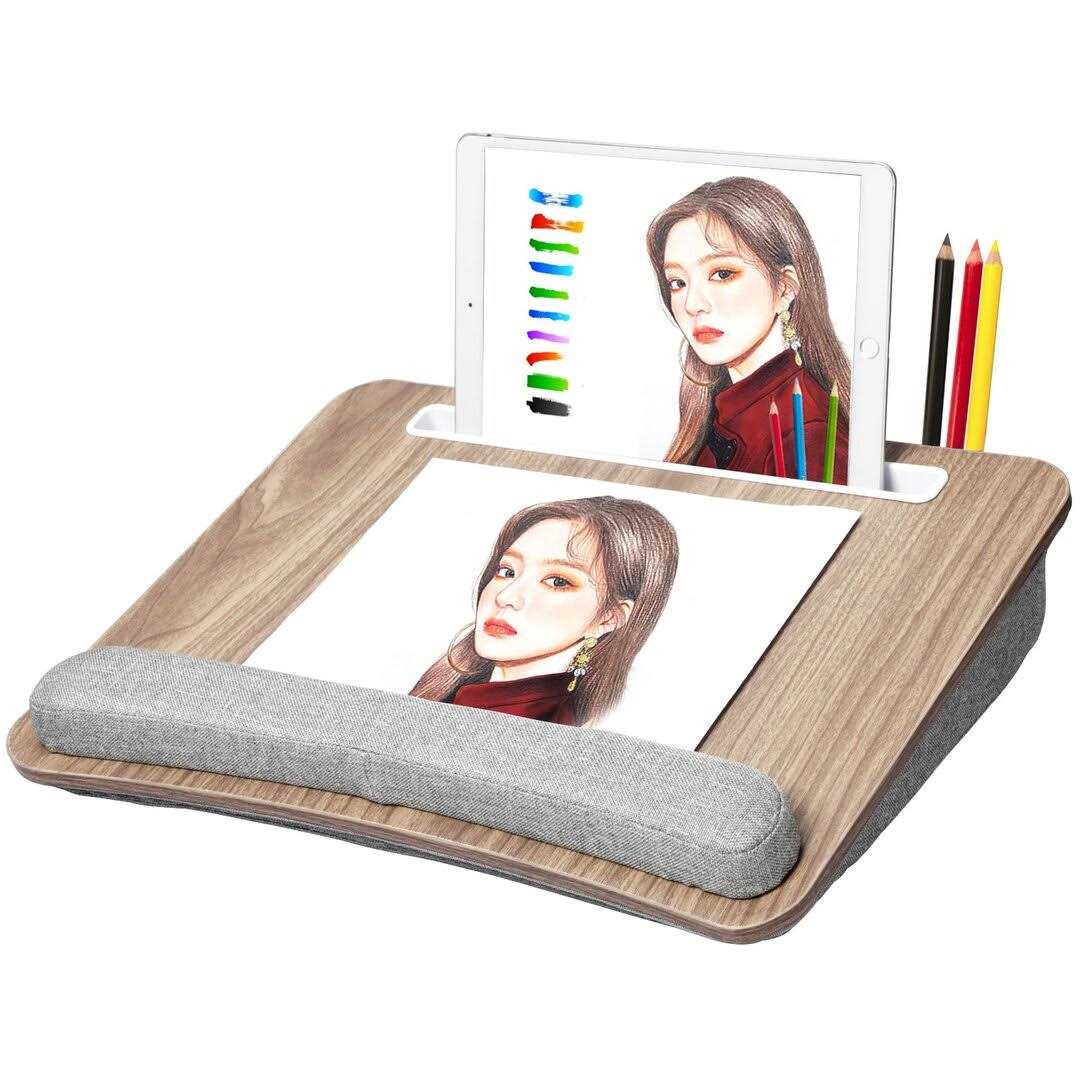 Huanuo Lap Laptop Desk Portable Lap Desk With Pillow Cushion
