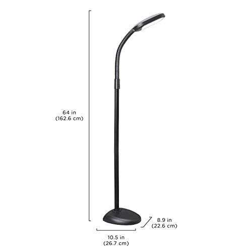 Verilux SmartLight Full Spectrum LED Floor Lamp Graphite