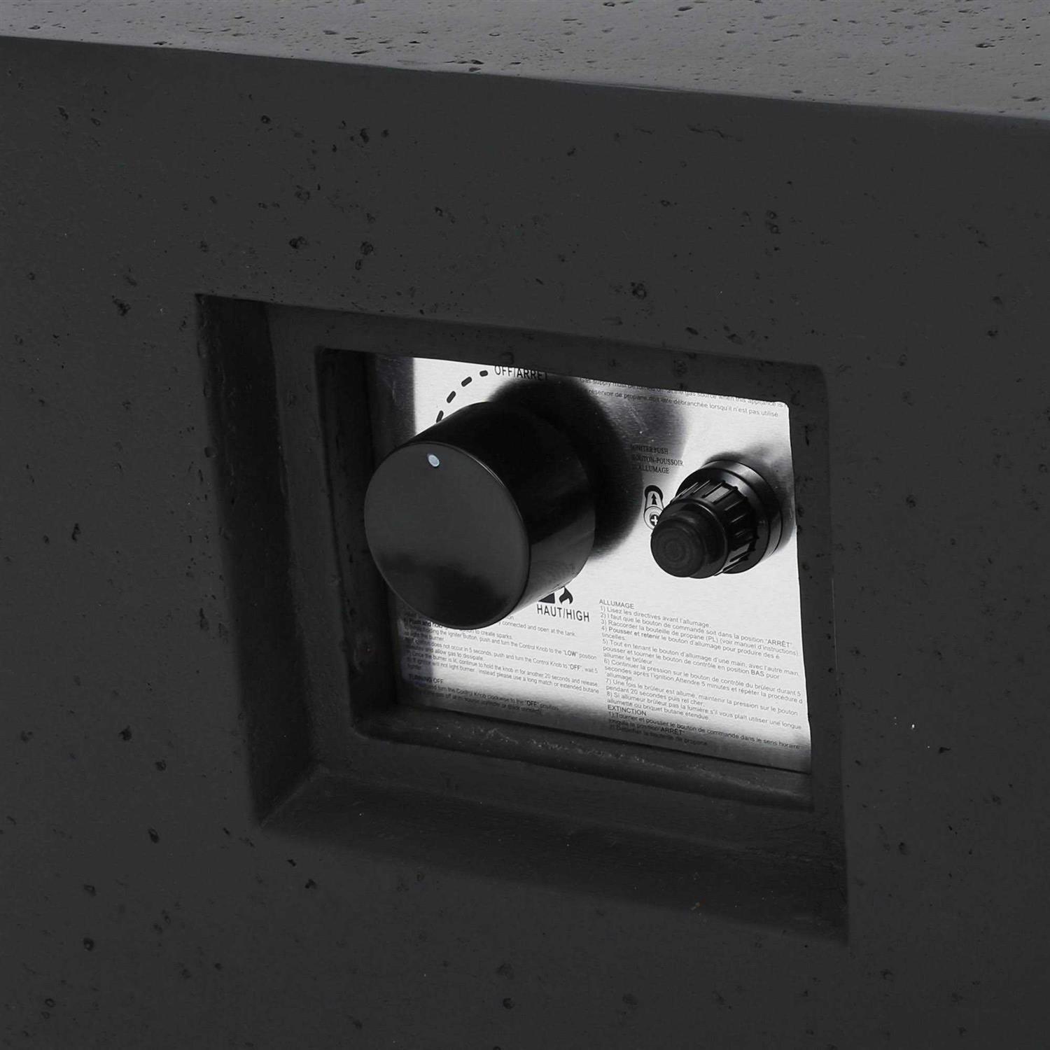 Christopher Knight Home Aidan Outdoor 50,000 BTU Rectangular Fire Pit