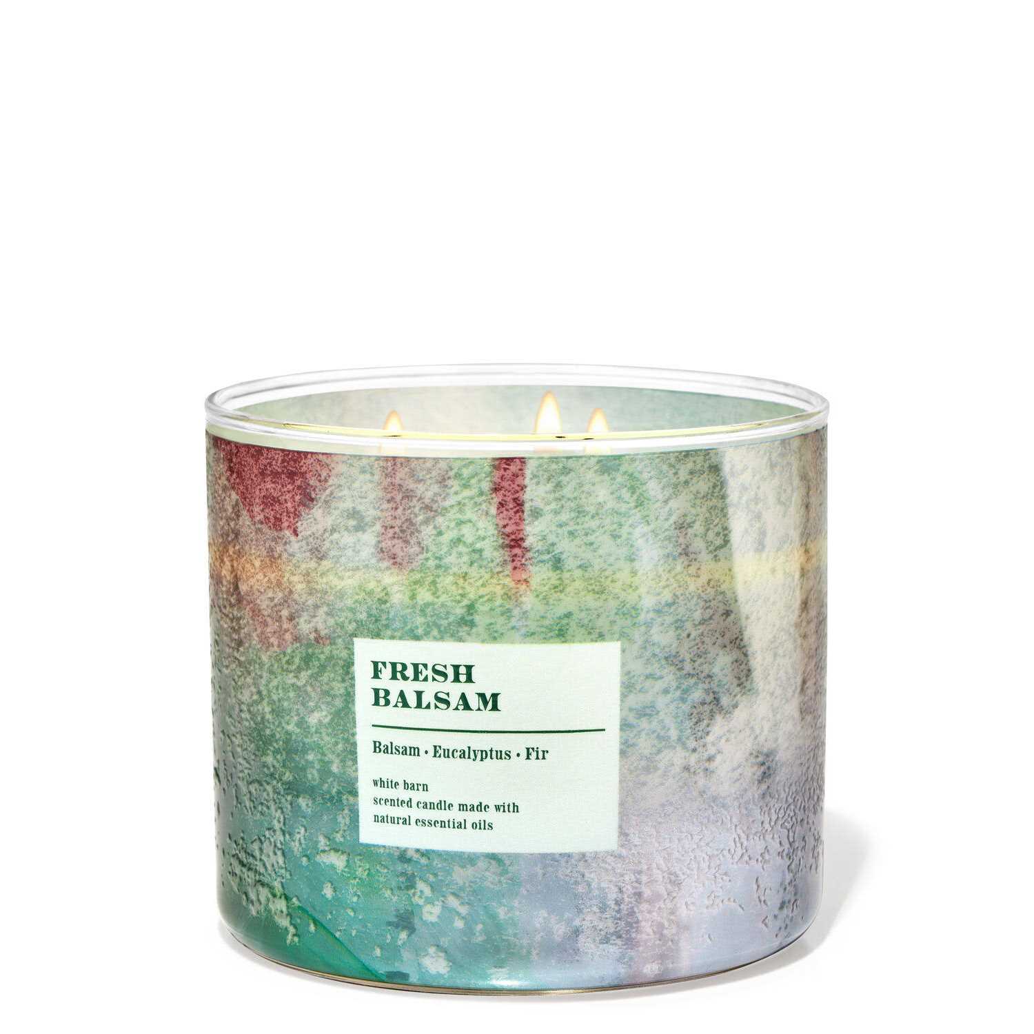 Bath & Body Works Accents Fresh Balsam 3 Wick Candle