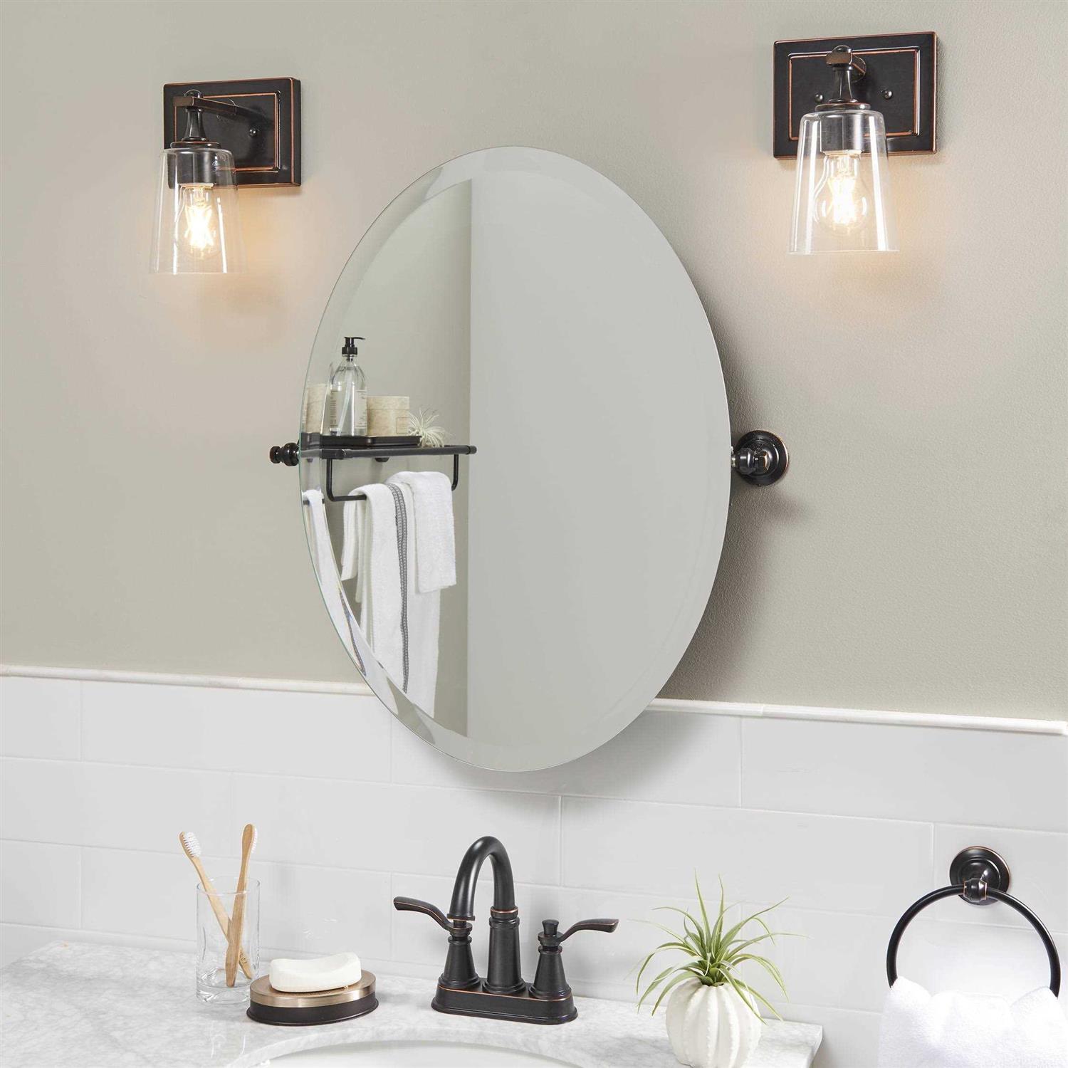 Better Homes & Gardens Indoor Wall Scone Vanity Light Bronze Metal Base Glass Shades