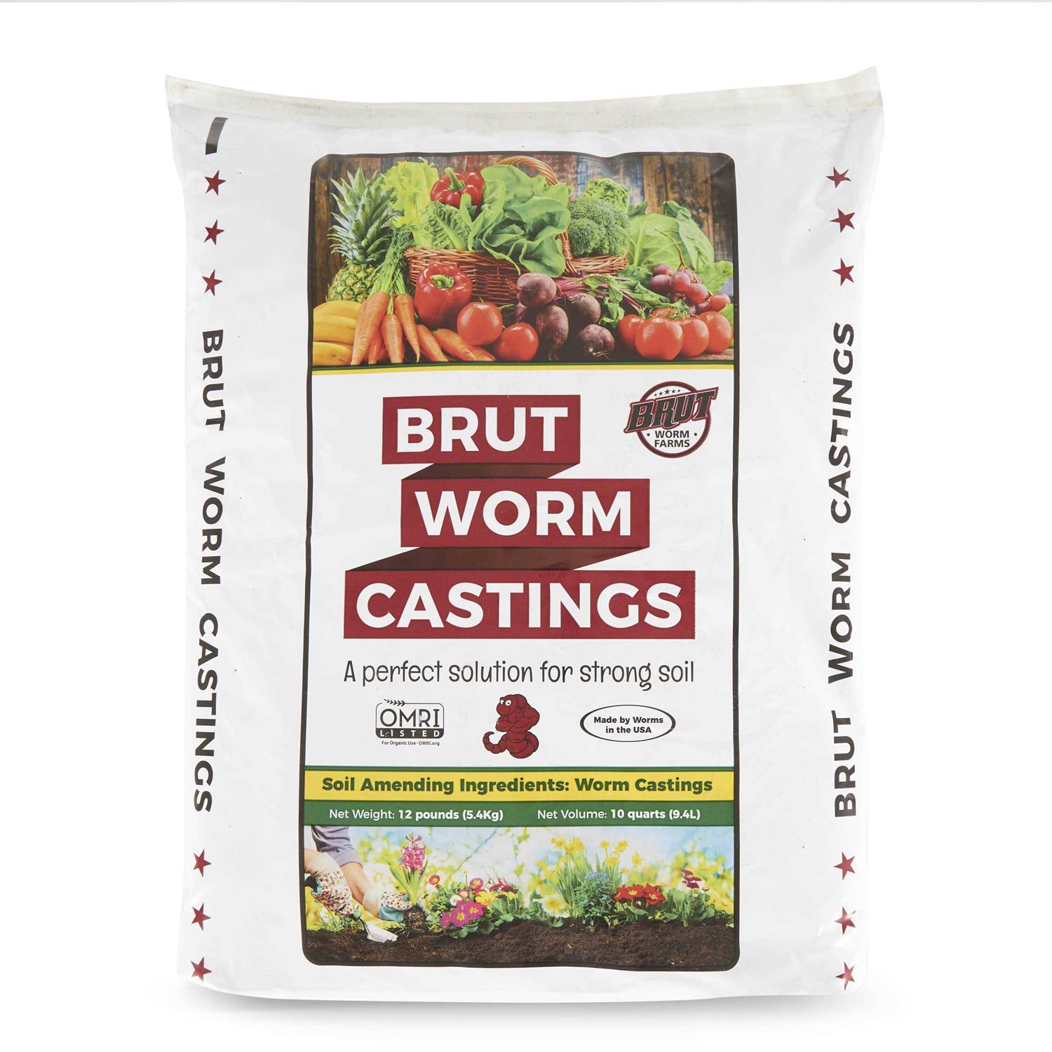 Brut Worm Farms Organic Worm Castings Soil Builder