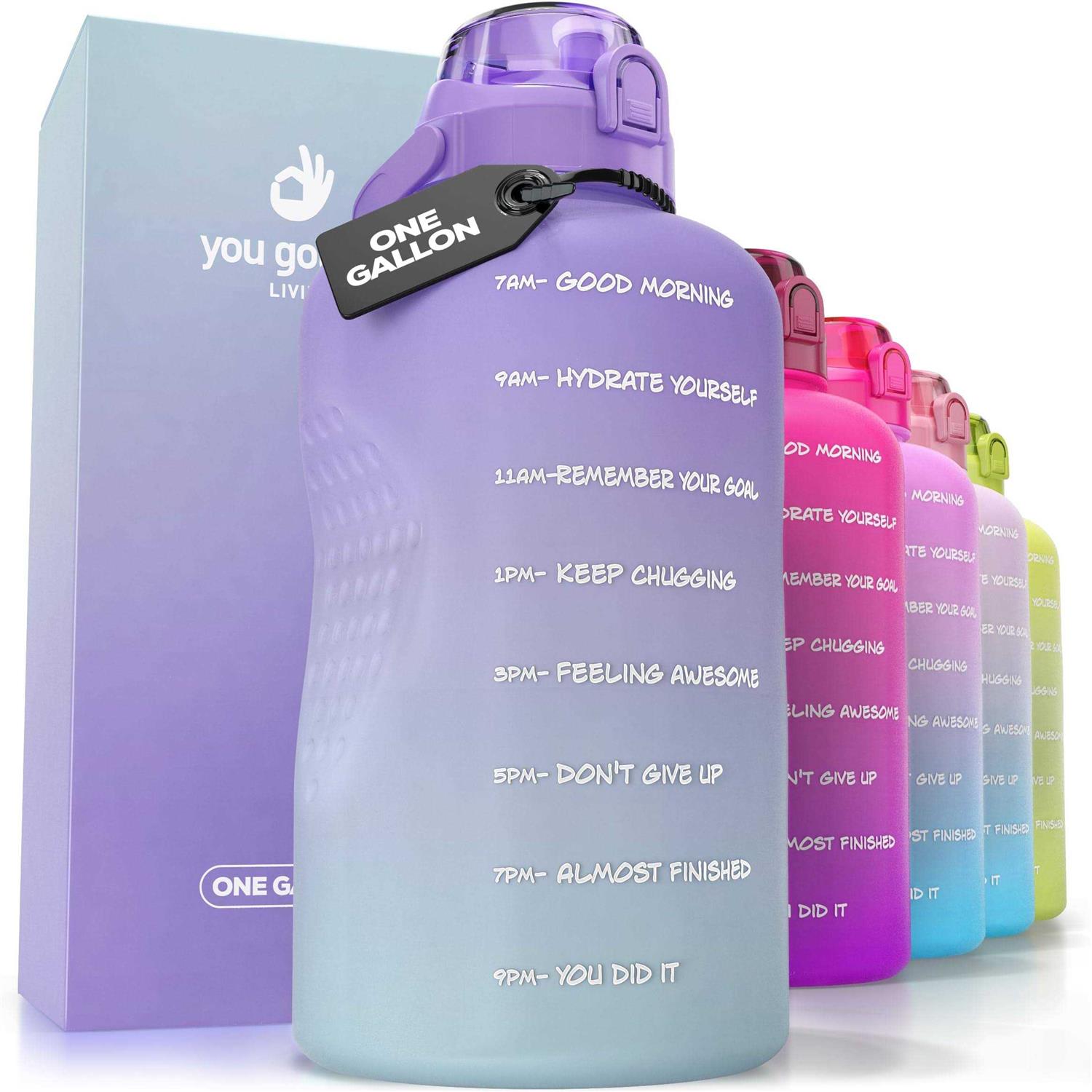 You Got This Living Motivational Water Bottle With Time Marker Gallon Water Bottle With Straw