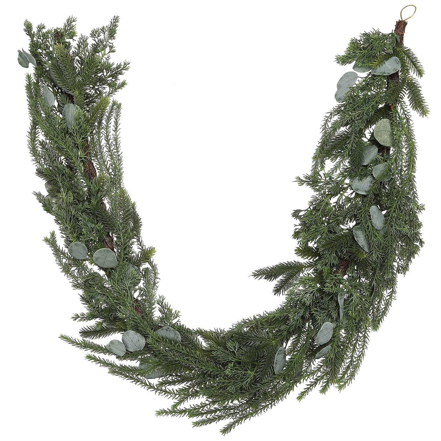 6Ft Hanging Pine & Eucalyptus Garland by Ashland