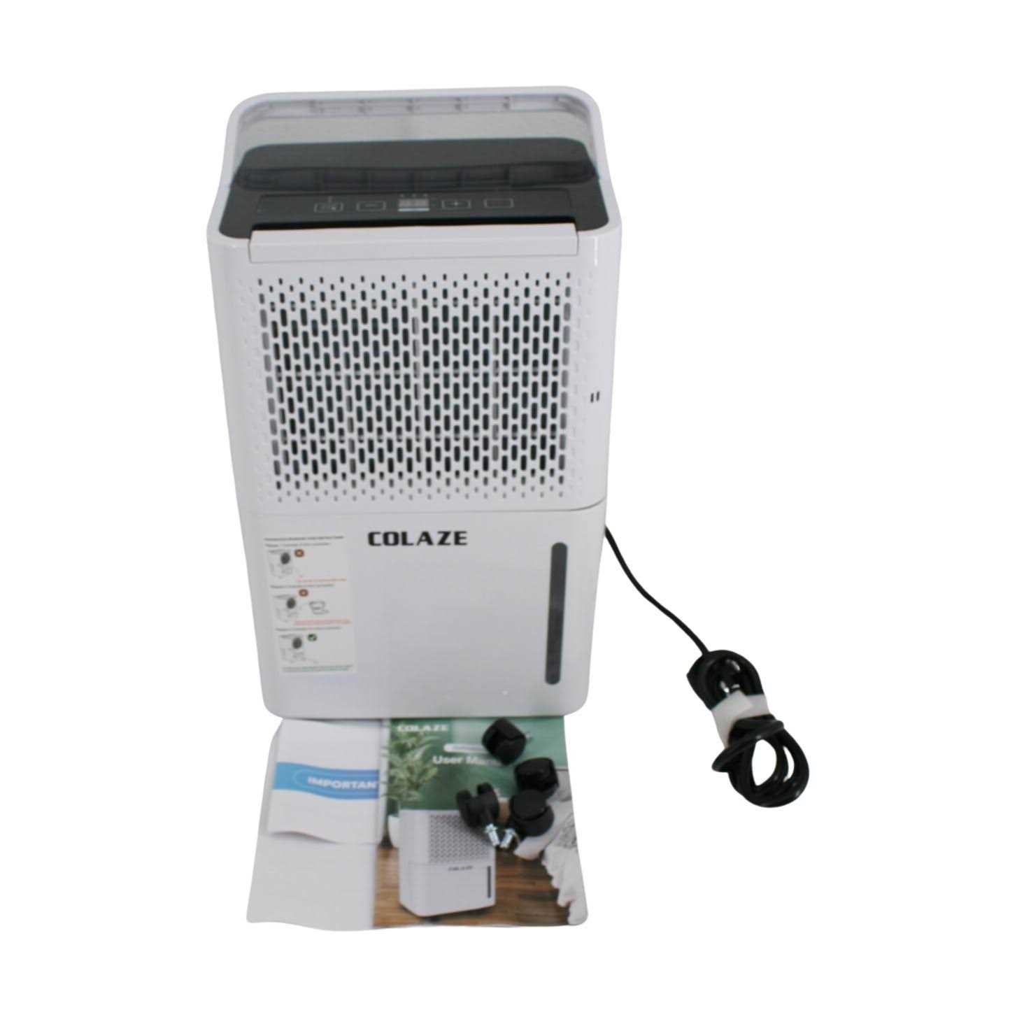 2500 Sq. Ft 30 Pint Dehumidifier, Dehumidifiers For Home Basement With Drain Hose, Colaze Dehumidifiers For Large Room With Auto Or Manual Drain