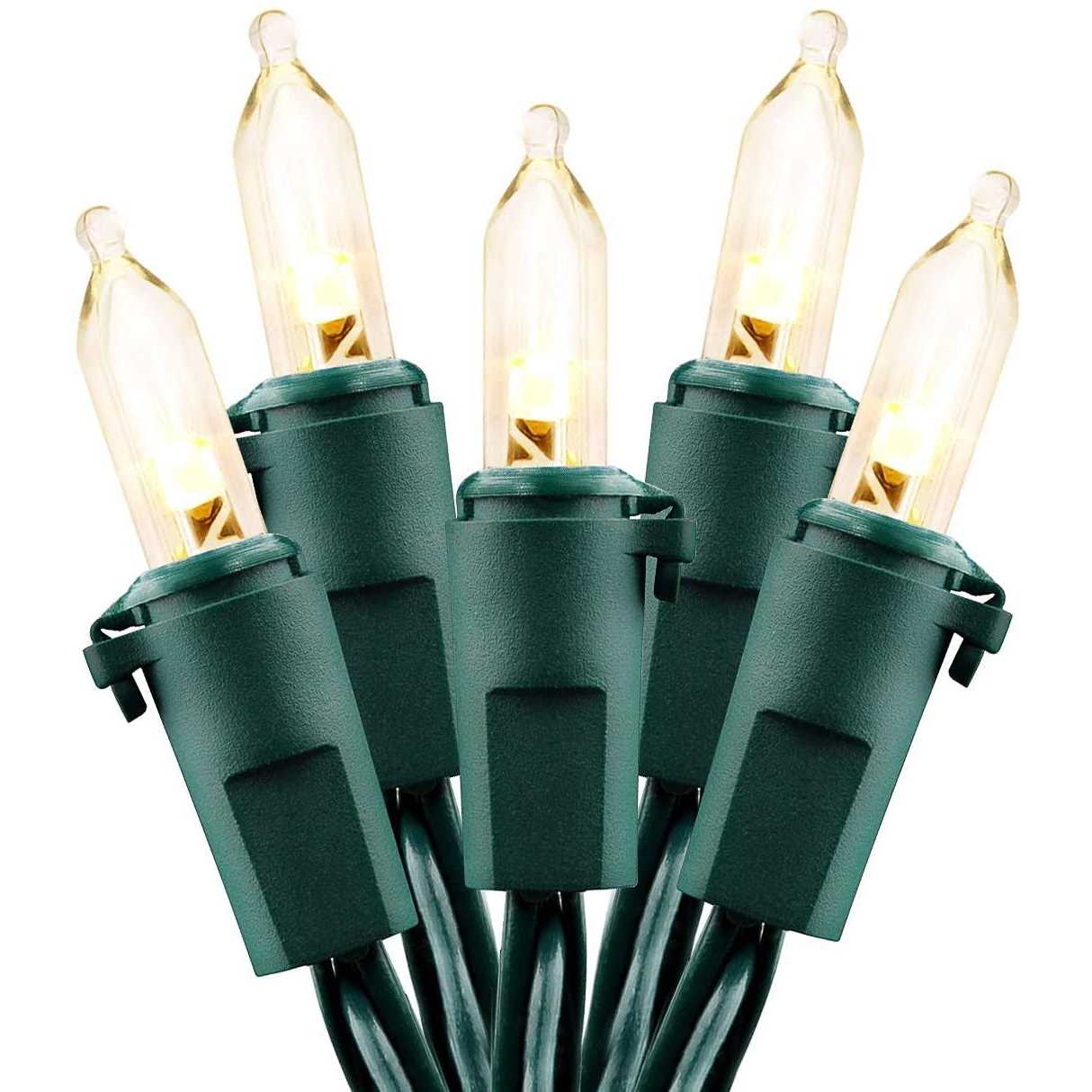 asenek Christmas lights battery operated string lights 50 led string lights mini lights with auto-timer and 8 lighting mode