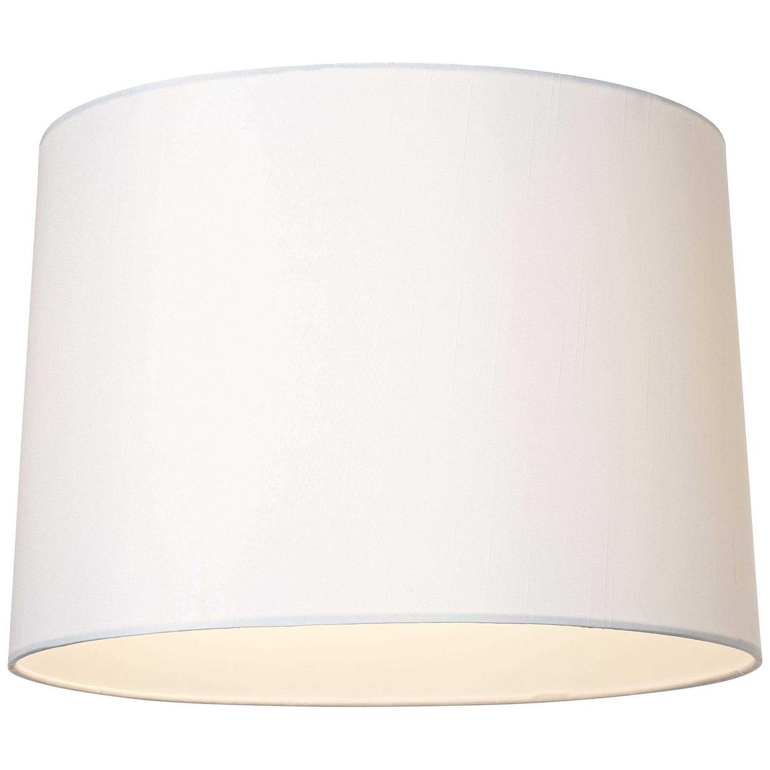 Brentwood White Fabric Hardback Lamp Shade