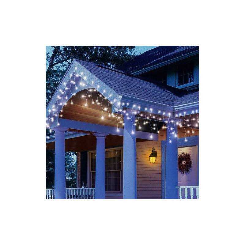 Toodour Christmas Icicle Lights 29.5ft 360 Led 8 Modes Window Curtain Fairy Lights with 60 Drops