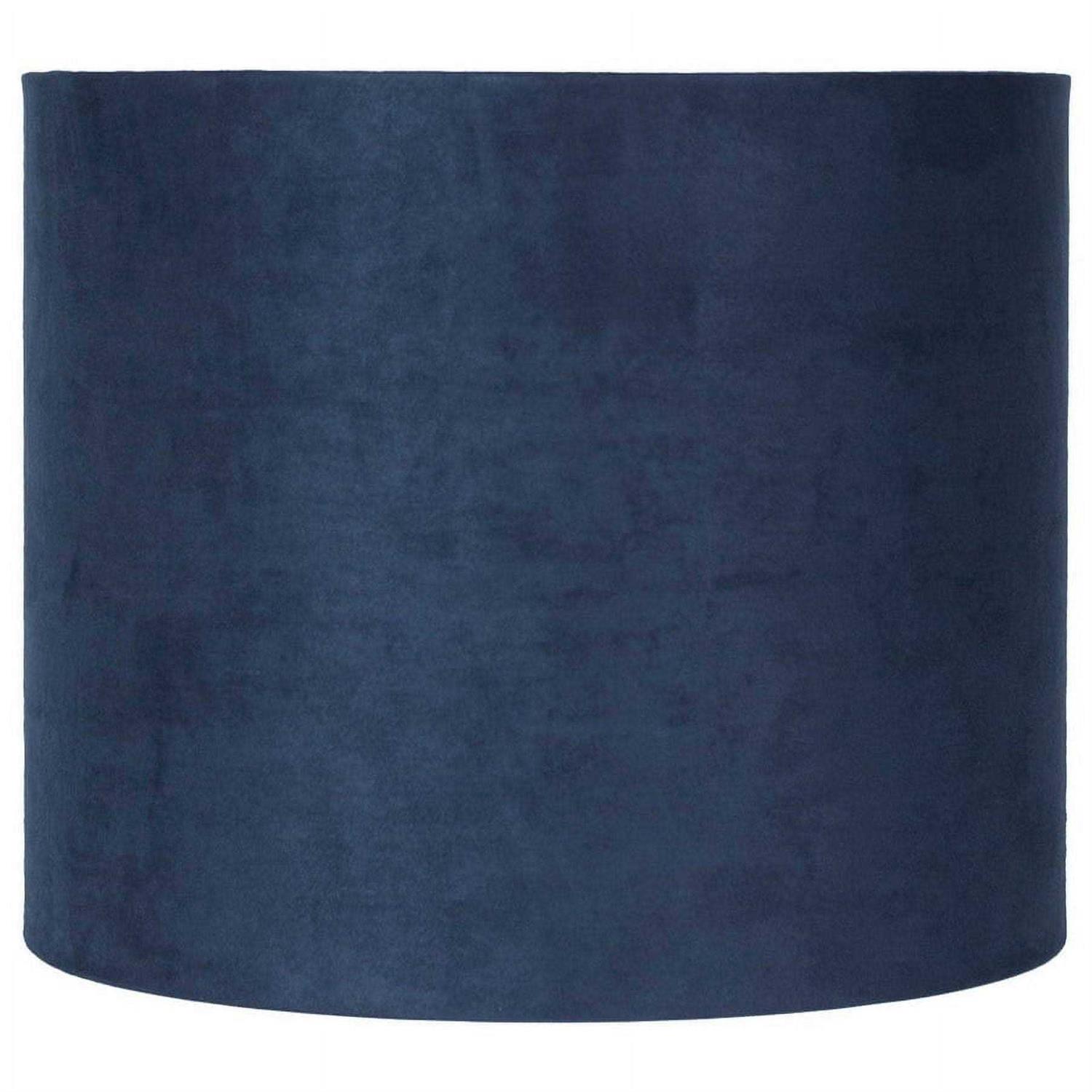 Classic Drum Suede Lamp Shade Navy