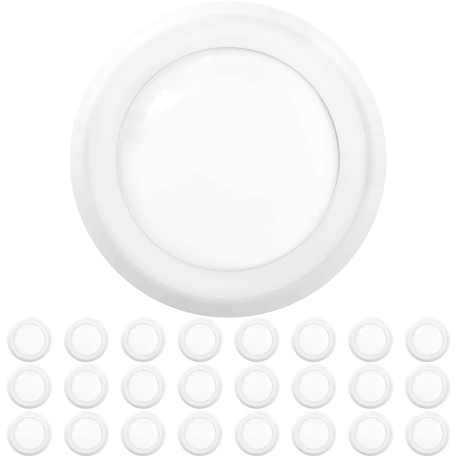 Sunco Lighting 24 Pack 5 Inch / 6 Inch Flush Mount Disk LED Downlight