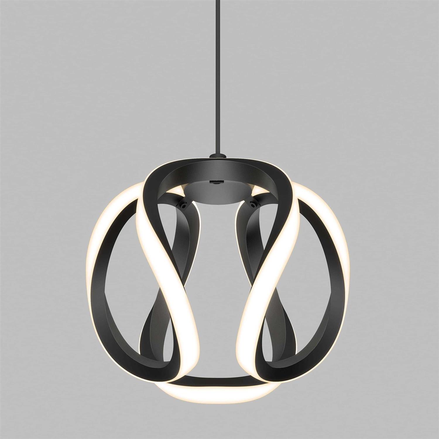 Artika Vivaldi Integrated LED Pendant Light 3CCT Black